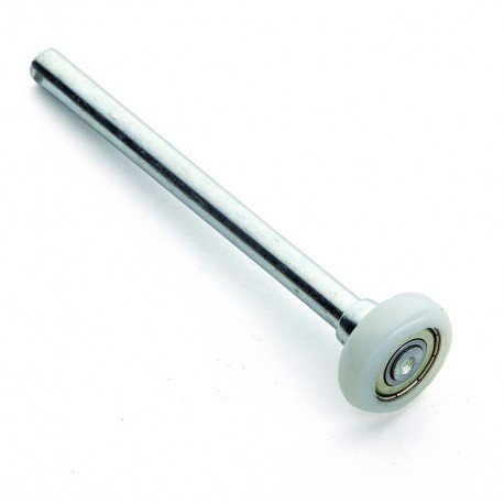 Roulette PETIT AXE - Diamètre de la roue : 3cm - Diamètre de l'axe : 8,5mm - Longueur tige : 11 cm