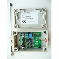 Récepteur Universel 2 canaux IP45 Push and Pull (sans module radio)